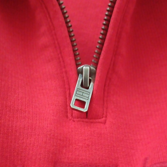 Tommy Hilfiger Red Quarter-Zip Sweater - Picture 12 of 13